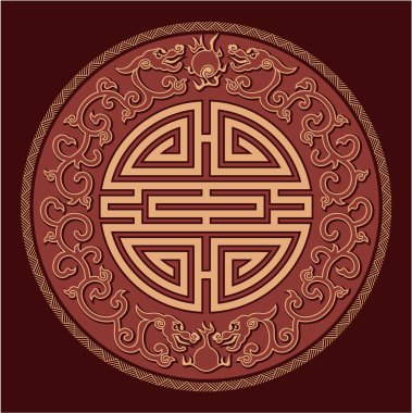 Oriental Feng Shui Pattern clipart