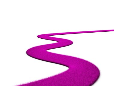 Mauve grass road clipart