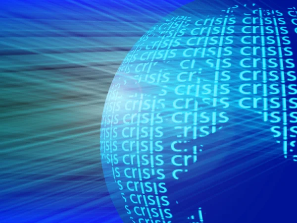 Crisis en el globo — Foto de Stock