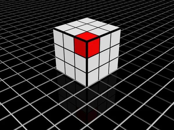 Composizione 3d di cubi — Foto Stock
