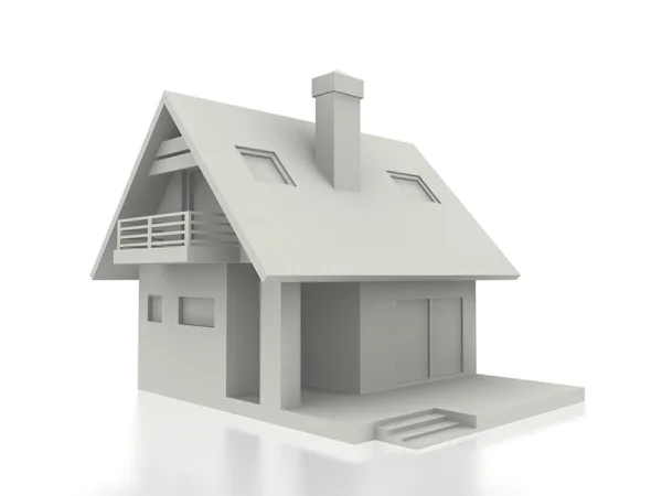 3D modern ev — Stok fotoğraf