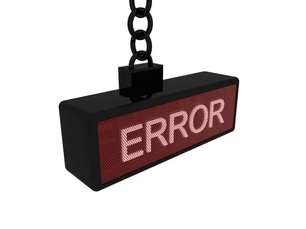 Error panel — Stock Photo, Image