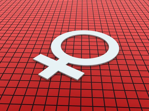 Vrouwelijk symbool — Stockfoto