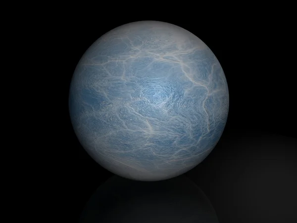 Синий ледяной шар — стоковое фото