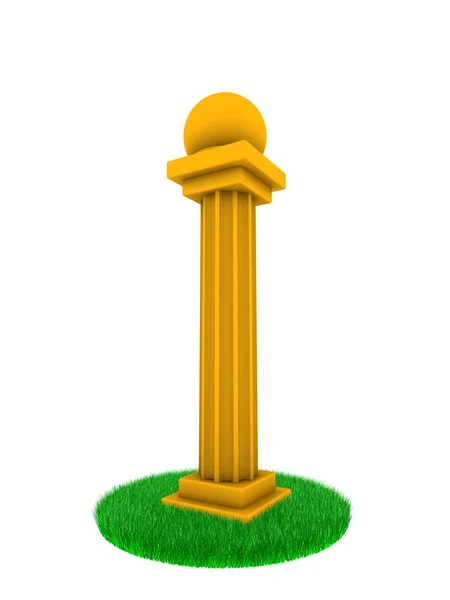 Columna dorada — Foto de Stock