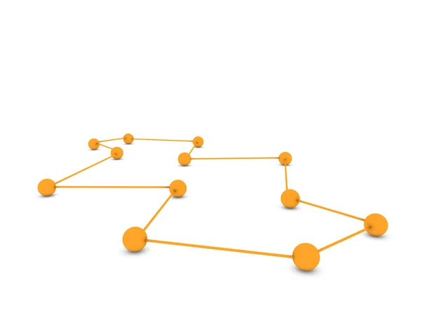 Network isolated on white — Stock Photo, Image
