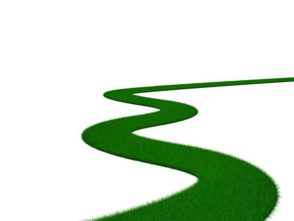Droga zielona trawa — Zdjęcie stockowe