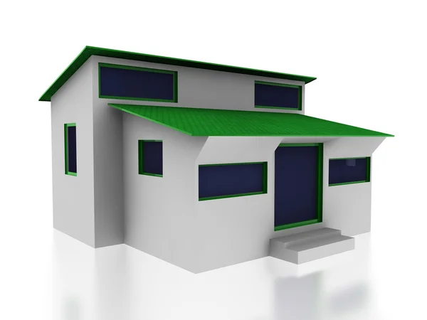 3D-modern huis — Stockfoto