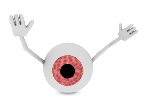 Red eye 3d figure — Stock Photo, Image