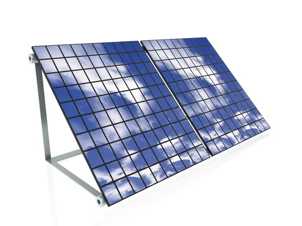 3d solar panels — Stock Photo, Image