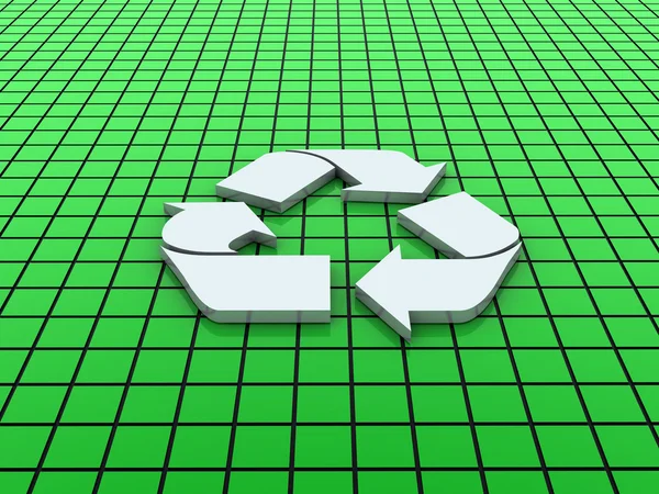 Značka Recyklace — Stock fotografie
