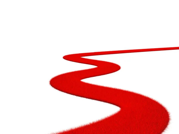 Kırmızı ot yol — Stok fotoğraf