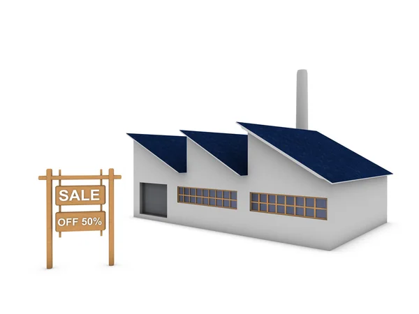 Sale modern factory — Stock Photo, Image