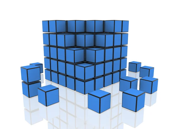 Groupe cubes — Photo