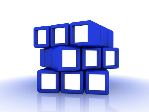 Cubes group — Stock Photo, Image