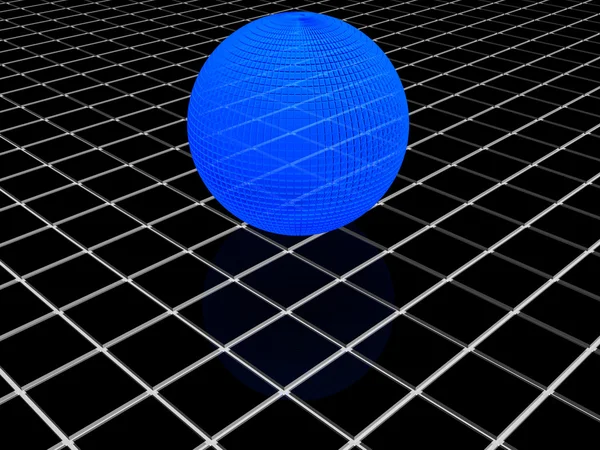 stock image 3d blue globe