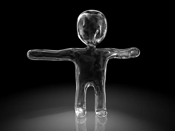 3d person of ice texture — Stock Photo, Image