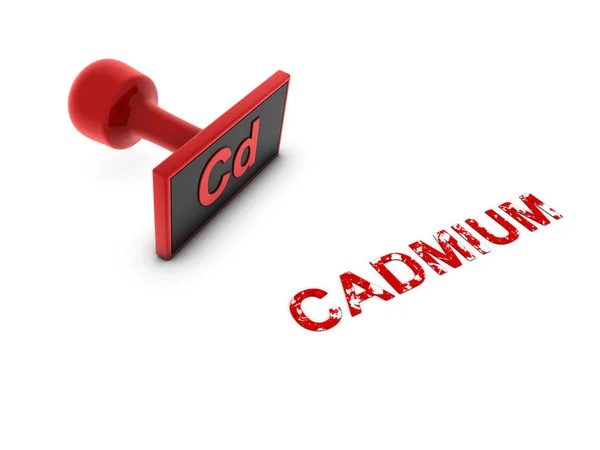 Cadmium stamp — Stock Photo, Image
