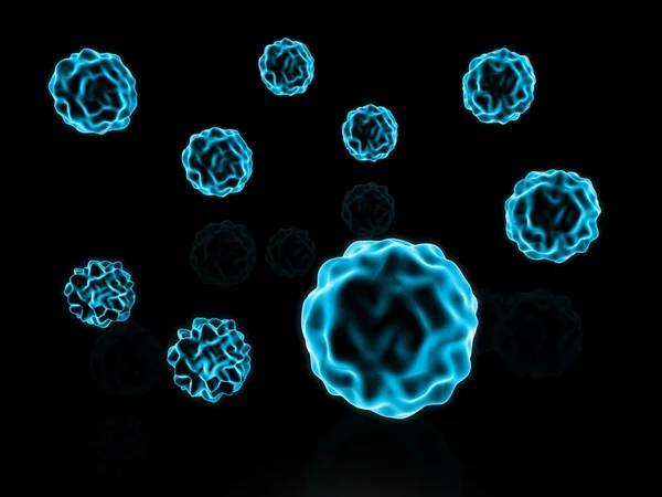 Μπλε κύτταρα — Φωτογραφία Αρχείου