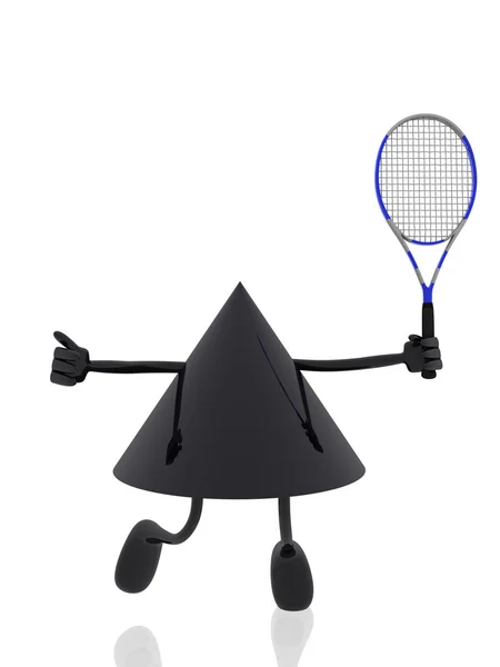 Tennis 3D-figuur — Stockfoto