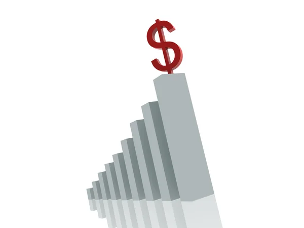 Dolar grafika — Stock fotografie