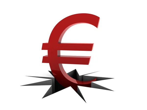 Kriz euro — Stok fotoğraf