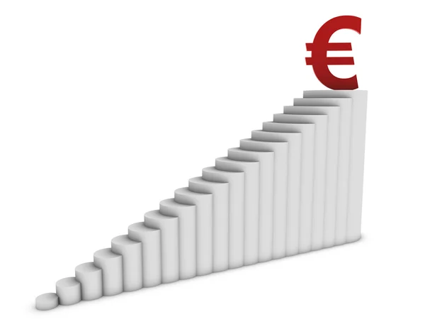 Euro-Grafik — Stockfoto