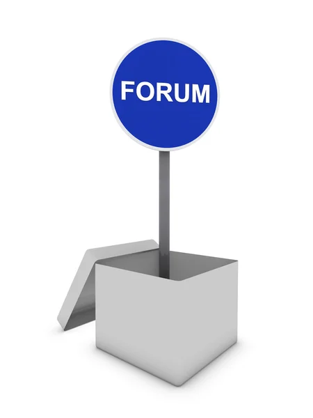 Forum-panel – stockfoto
