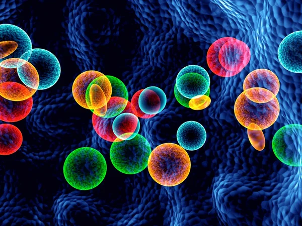 Células cores — Fotografia de Stock