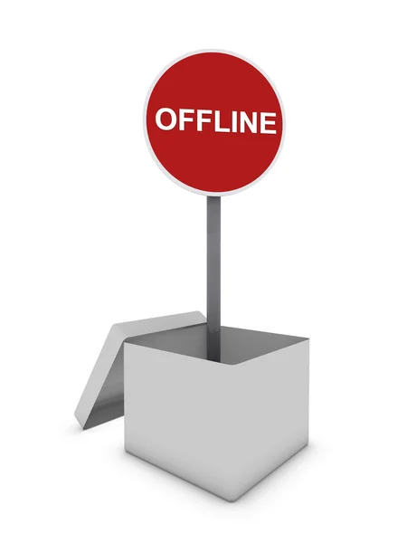 Offline banner — Stock Photo, Image
