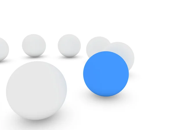Esferas isoladas sobre fundo branco — Fotografia de Stock