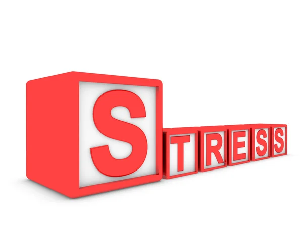 Stress feito de caixas — Fotografia de Stock