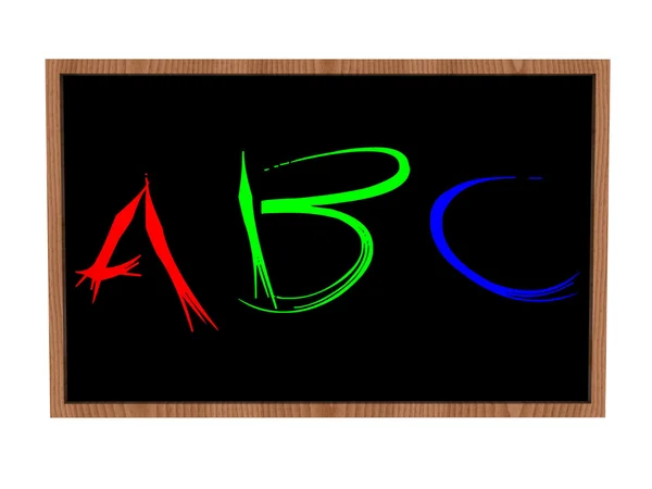 Yazı tahtası üzerinde ABC — Stok fotoğraf