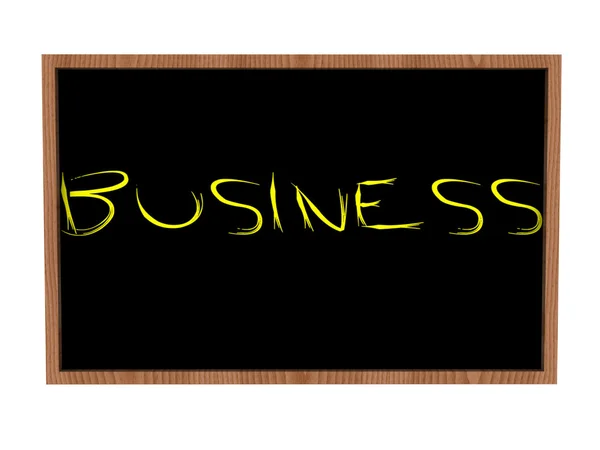 Business on blackboard — Stock Photo, Image