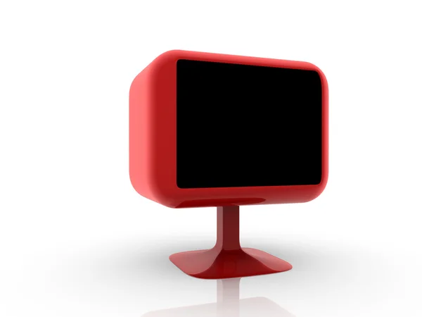 Röd tv — Stockfoto