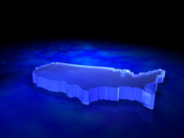 3D-Karte der Eisstruktur — Stockfoto