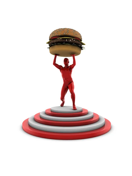 Winnaar hamburger — Stockfoto