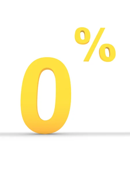 Percentagem zero de fundo — Fotografia de Stock