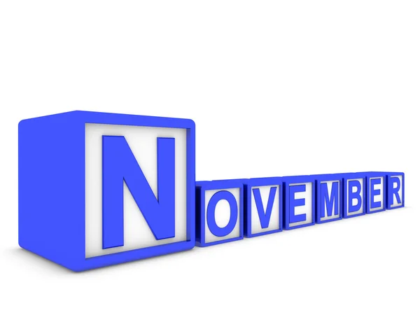 November der Würfel — Stockfoto