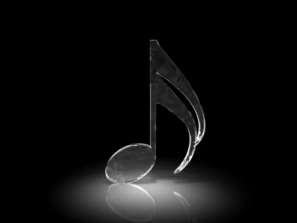 3D музична нота — стокове фото