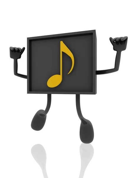 Musical note banner — Stock Photo, Image
