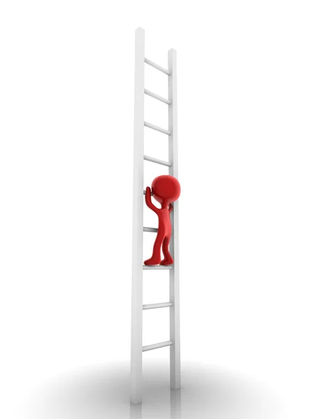 Man on ladder — Stock Photo, Image