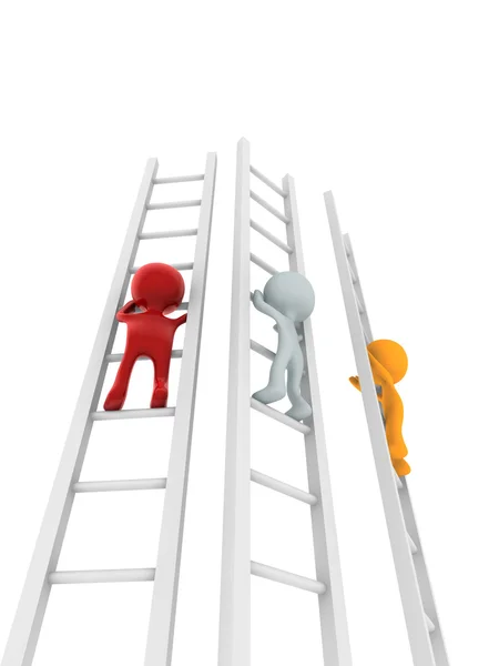 On ladders — Stock Photo, Image