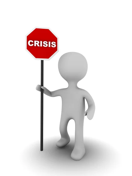 Crisis sign traffic — Stock Photo, Image