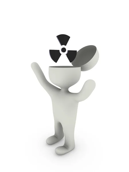 Radioaktivní ikona — Stock fotografie