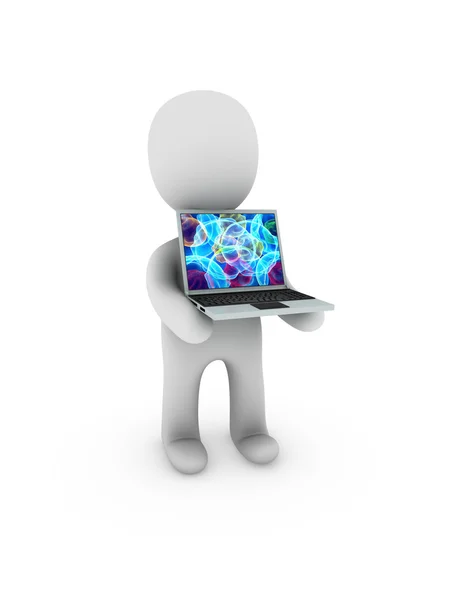 Hücreleri renk ekran laptop — Stok fotoğraf