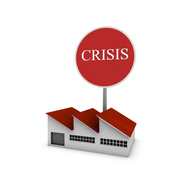 Crisis factory — Stock Photo, Image