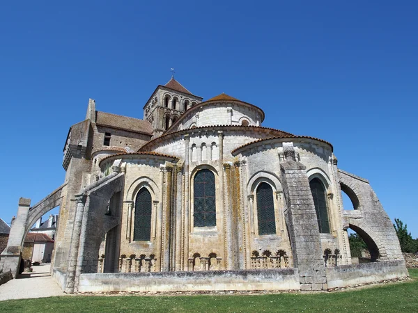 Opevněné saint jouin Opatský kostel, Francie — Stock fotografie