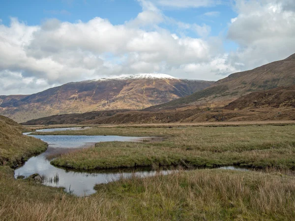 River affric i glen affric, Skottland under våren. — Stockfoto