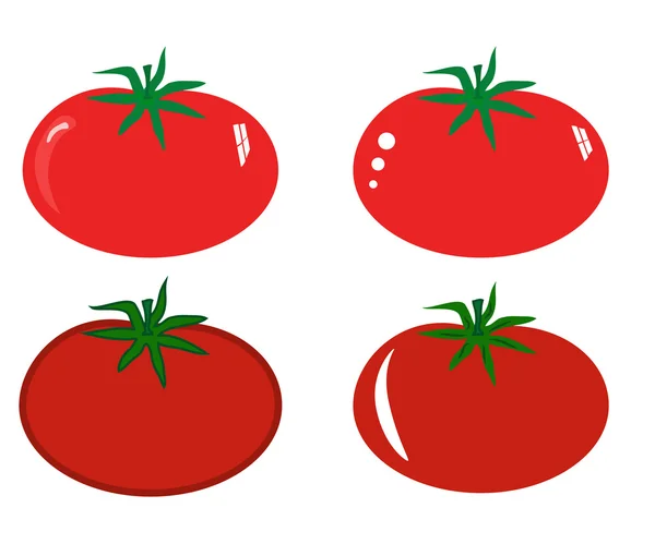Juicy red tomato. — Stock Vector